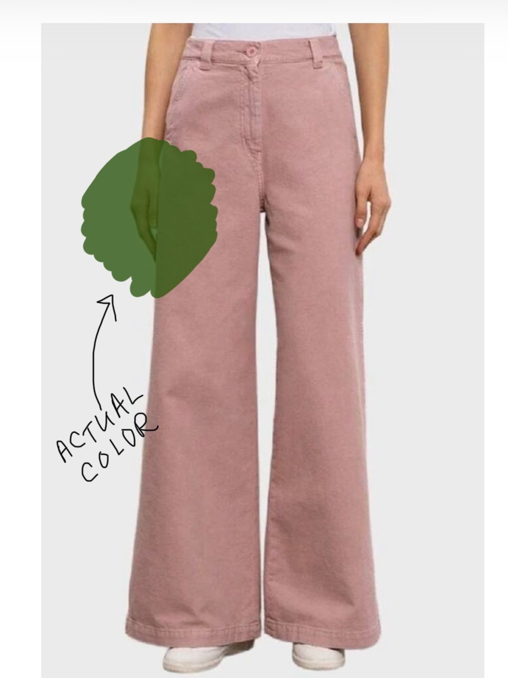 LIKE NEW Young Fabulous & Broke Olive Green Wide Leg Cropped Pants